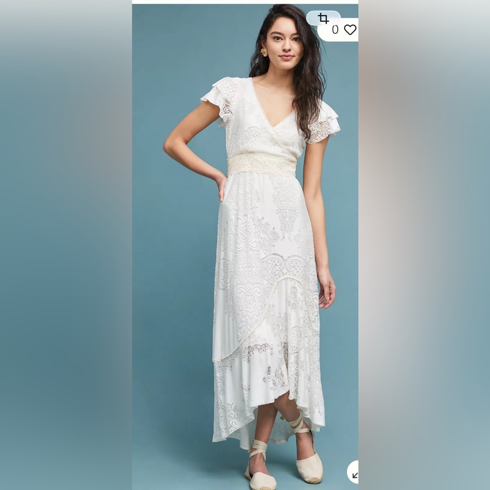 NWT Farm Rio size XL Gerty  maxi dress in off white